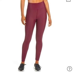 Heroine Sport XS Burgundy Ribbed High Waist Leggings